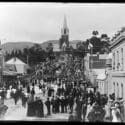 Trafalgar Street 1887! View Looking South Along Trafalgar Street Towards The Church Steps.