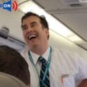 Episode 690 Flight Attendant Has Cabin In Fits Of Laughter During His Safety Demo