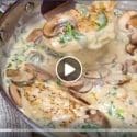 Creamy Parmesan Garlic Mushroom Chicken