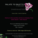 Art Auction And Dinner Event – Palate To Palette 27th March | Suter Art Gallery