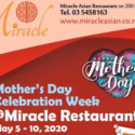 The Miracle Asian Restaurant Has Come Up With A Set Menu Special To Celebrate Mother’s Day At Home.