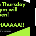 9am Thursday MiGym Will Reopen!