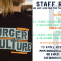 Staff Required: Burger Culture