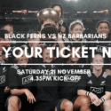 Black Ferns V Barbarians Ticket Sales: Nelson Regional Development Agency