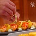 Flambé Prawns With Roman Style Pan Seared Gnocchi