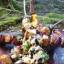 Cooking Amazing Meat Skewers And Cheesy Sauce Outdoors!