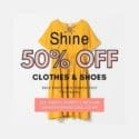 ✨50% OFF ALL CLOTHES & SHOES AT SHINE✨