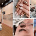 Beautiful Nails, Pampered Hands And Feet And Eyelashes Glam-up