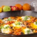 Quinoa And Sweet Potato Hash With Baked Eggs