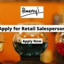 Apply For Retail Salesperson At Pomeroy’s Coffee & Tea