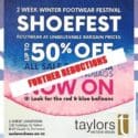 Further Reductions At ShoeFest: Taylors We Love Shoes