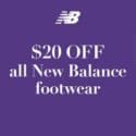 $20 OFF All New Balance Footwear + Get A FREE Backpack At Shoe Clinic Nelson