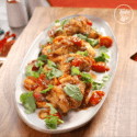 Fish With Garlic Bread Recipe