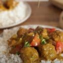 Chinese Takeaway Style Curry Sauce W Meatballs