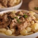 Slow Cooker Beef Stroganoff