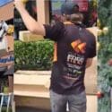 The Boys Are Assembling The Giant Christmas Tree @morrisonsquarenelson: Cutting Edge Signs & Graphics