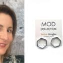 Wearing The FREE Honeycomb Earrings: Louise Douglas Jewellery
