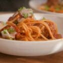 Spaghetti And Meatballs All Made In ONE Pan And Done In 30 Minutes!