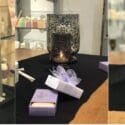 Gorgeous Combinations Of Rich Black, Silver Gray And Dark Blue: Living Light Candles Nelson