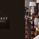 Original Wooden Glass Display Cabinet And The Artwood Linen Armchair: Storey Home Collection