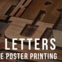Wood Type Poster Printing: The Armarie Room