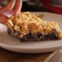 The Perfect Crumbly, Buttery, Sweet Blueberry Crumble Pie!