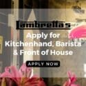 Situations Vacant Now At Lambretta’s Cafe & Bar