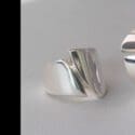 Signature Asymmetric Ring & Wide Signature Asymmetric Ring, In Sterling Silver: Jens Hansen