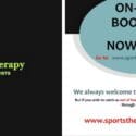 Online Booking Now Live At Sports Therapy