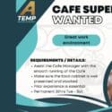 Cafe Supervisor Wanted!: A-Temp Recruitment