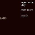 We Will Be Open On ANZAC Day: Eight Plates