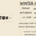 Winter Trading Hours: The Buxton