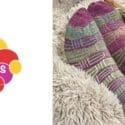 My Striped Tile Socks For Kimberley Are Hot Off The Needles: Cruellas Natural Fibre Boutique