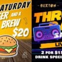 Friday & Saturday – Burger & Brew: The Buxton