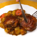 I Cook It Almost Every Day! One Pan Chicken Thigh Dinner!