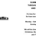 Summer Hours At Lambretta’s