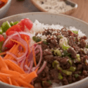 Vietnamese-Style Minced Beef Rice Bowls