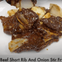 Beef Short Rib & Onion Stir Fry | How To Cook Beef Rib On Stove Top Short Ribs In Black Pepper Sauce