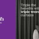 With Three Interwoven Layers, Triple Weave Curtains Are Popular: Russells Curtains & Blinds