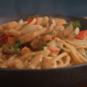 Easy One Pan Cajun Prawns With Noodles