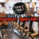 It’s Happy Hour Time At Sprig + Fern Hardy St!