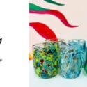 Flame Daisy, Hand Blown Glass Tumblers Are Now Available At Little Beehive