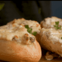 Super Speedy Garlic Cheesy Mushroom Stuffed Breads