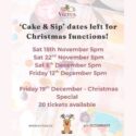 ‘Cake & Sip’ Christmas Function Dates!: Victus Coffee & Eatery