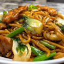 Chicken And Bok Choy Chow Mein | How To Make Chicken Chow Mein At Home