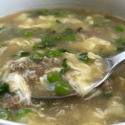 Beef Egg Drop Soup | Simple Ground Beef Soup Recipe | West Lake Beef Soup Recipe