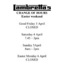 Just To Let You Know: Lambretta’s Cafe & Bar