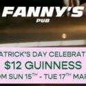 $12 Guinness From St Practice Day (Mar 15) → Paddy’s Day (Mar 17)