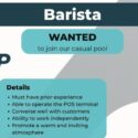 Barista Wanted: A-Temp