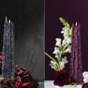 New Into Our Store Are The Luscious Plum And Black Icicles In Petite Size: Living Light Candles Nelson
